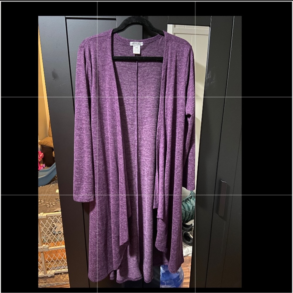 XL Purple Glendora Cardigan